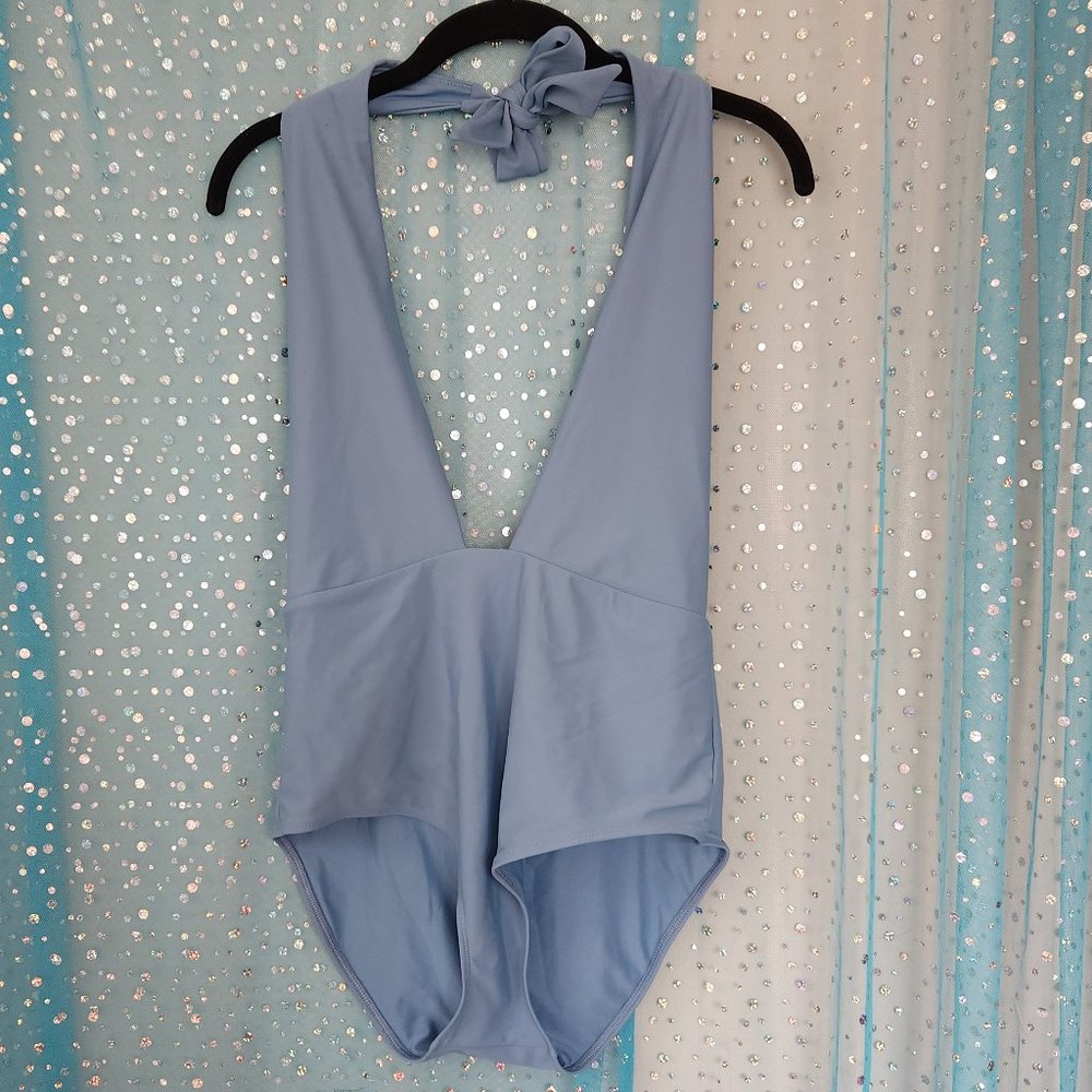 Aerie One Piece Low Cut Sexy Halter Swimsuit